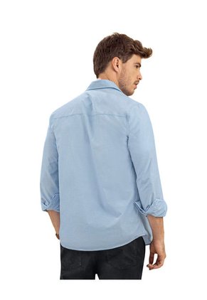 Leo Camisa Manga Larga Con Perilla Funcional Y Puños Con Botón M3004 Multicolor