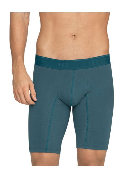 Leo Bóxer Largo De Algodón Que Evita El Roce Entre Las Piernas 033310 Azul