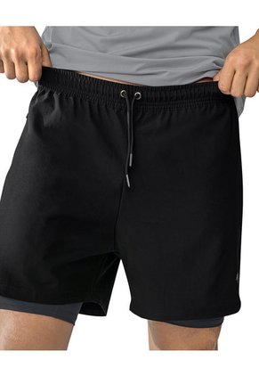 Ropa Deportiva Masculina Pantaloneta Negro LEO 518019