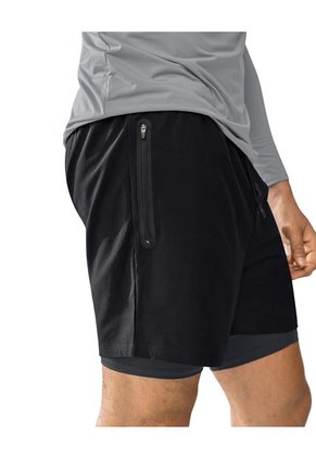 Ropa Deportiva Masculina Pantaloneta Negro LEO 518019