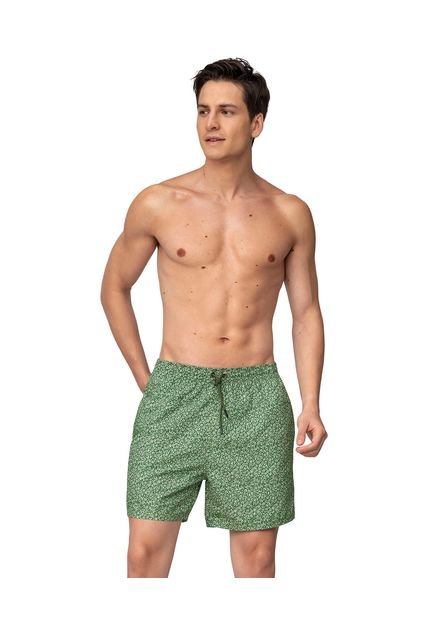Masculino Swimwear Pantaloneta Multicolor LEO 505039