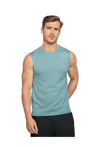 Camiseta Manga Sisa Deportiva Y De Secado Rápido Para Hombre 508023 Azul Leo