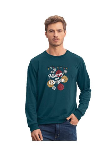 Buzo Con Estampado Navideño Para Hombre M3082 Verde Leo