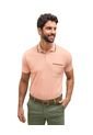Camiseta Tipo Polo Con Perilla Funcional Y Bolsillo Decorativo M3026 Mandarina de Leo