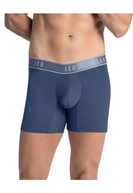 Ropa Interior Masculina Boxer Corto Azul LEO 033328