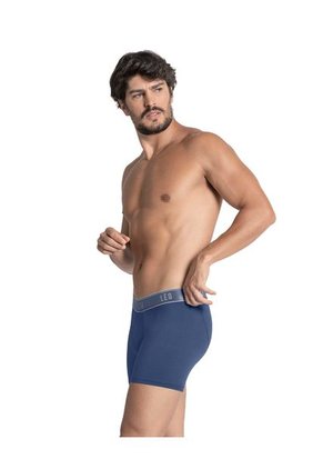 Ropa Interior Masculina Boxer Corto Azul LEO 033328
