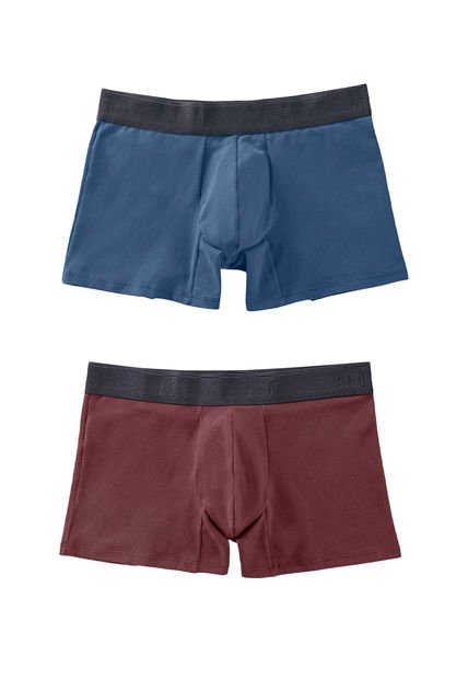 Ropa Interior Masculina Boxer Corto Multicolor LEO 33212X2
