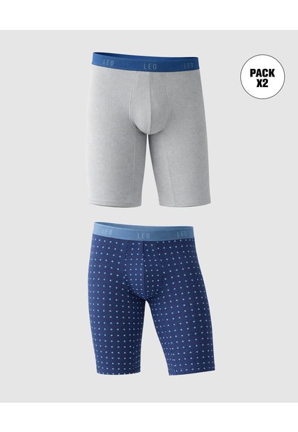 Ropa Interior Masculina Boxer Largo Leo 33253X2