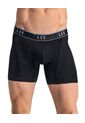 Bóxer En Microfibra Con Mallas Transpirables Frontales 033354 Negro de Leo