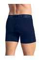 Bóxer En Microfibra Con Mallas Transpirables Frontales 033354 Azul de Leo