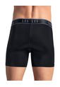 Bóxer En Microfibra Con Mallas Transpirables Frontales 033354 Negro de Leo