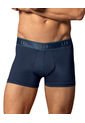 Bóxer Corto Con Buen Ajuste Al Cuerpo 033355 Azul de Leo