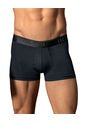 Bóxer Corto Con Buen Ajuste Al Cuerpo 033355 Negro de Leo