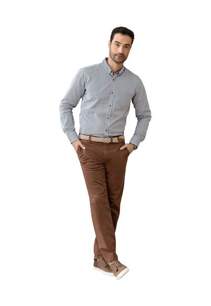 Ropa Exterior Masculina Pantalón Marrón LEO M2249