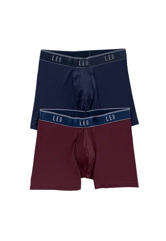 Paquete X 2 Bóxers De Tela Texturizada Y Secado Rápido En Microfibra 33300N2 Multicolor Leo