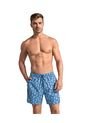 Pantaloneta De Baño Masculina Con Práctico Bolsillo Al Lado Derecho 505041 Azul de Leo