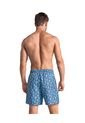 Pantaloneta De Baño Masculina Con Práctico Bolsillo Al Lado Derecho 505041 Azul de Leo