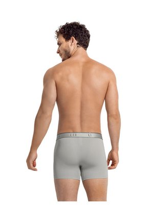 Ropa Interior Masculina Boxer Corto Gris LEO 033340