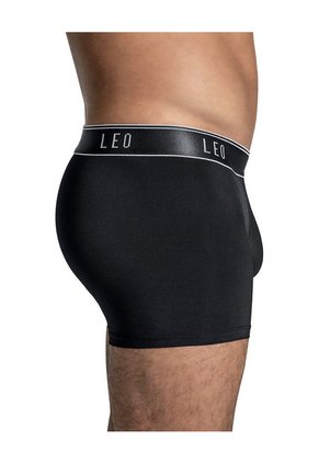 Ropa Interior Masculina Boxer Corto Negro LEO 033341