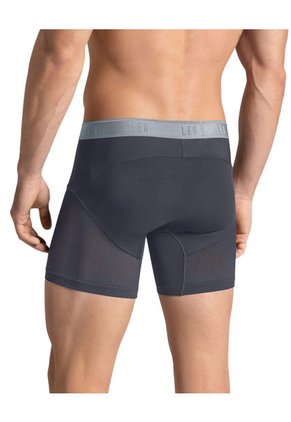 Bóxer Medio De Secado Rápido Con Mallas Transpirables En Microfibra 033272N Gris Oscuro Elastico Gris Claro