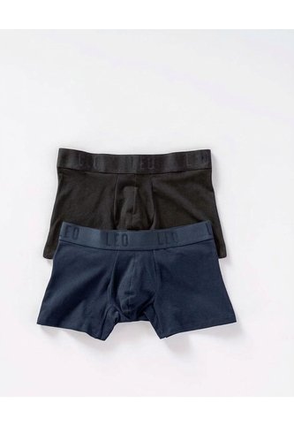 Ropa Interior Masculina Boxer Corto Negro LEO 33212X2 Leo
