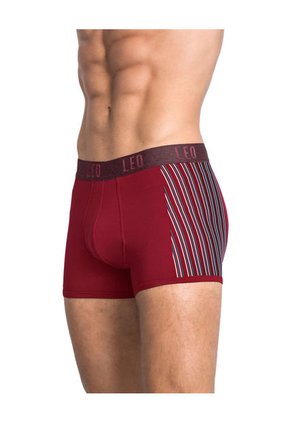 Ropa Interior Masculina Boxer Corto Rojo LEO 033127