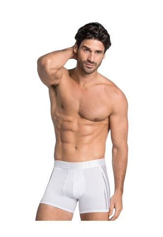 Ropa Interior Masculina Boxer Corto Blanco LEO 033127 Leo