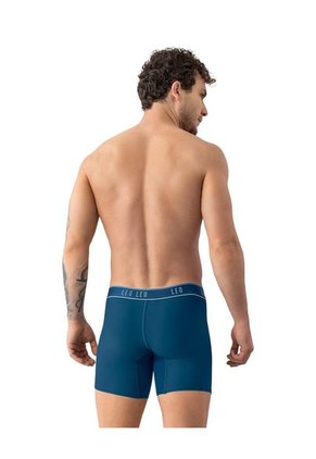 Ropa Interior Masculina Boxer Corto Azul LEO 033326