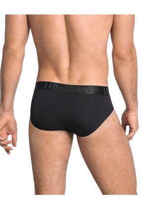 Ropa Interior Masculina Boxer Corto Negro LEO 033278N
