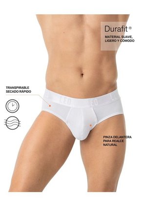 Ropa Interior Masculina Boxer Corto Blanco LEO 033278N