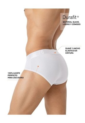 Ropa Interior Masculina Boxer Corto Blanco LEO 033278N
