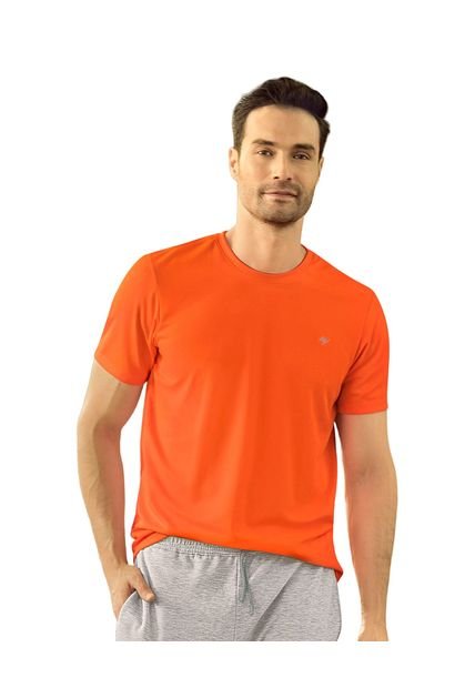 Camiseta Deportiva Masculina Semiajustada Secado Rápido 508007 Naranja