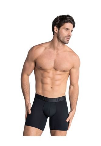 Ropa Interior Masculina Boxer Deportivo Negro LEO 033309 Leo