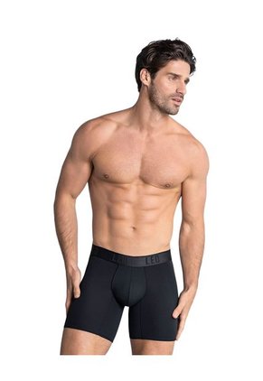 Ropa Interior Masculina Boxer Deportivo Negro LEO 033309