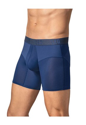 Ropa Interior Masculina Boxer Deportivo Azul LEO 033330