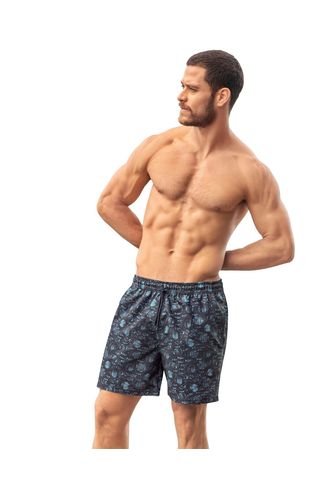 Leo Pantaloneta De Baño Con Malla Interna Y Cintura Ajustable 505040 Leo