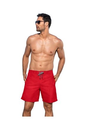 Leo Pantaloneta Larga De Baño Con Pretina Lisa Y Malla Interna 505037D