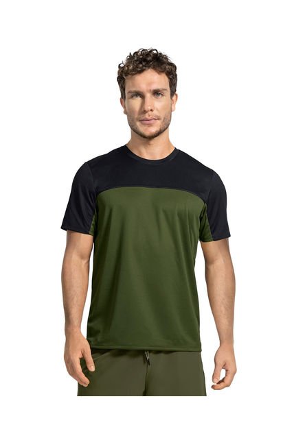 Ropa Deportiva Masculina Camiseta Verde LEO 508019