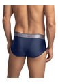 Bóxer Brief Tipo Calzoncillo En Microfibra Con Diseño Frontal Ergonómico 033338 Azul de Leo