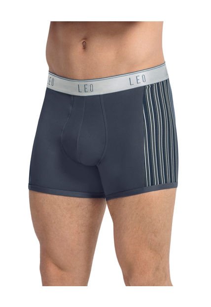 Ropa Interior Masculina Boxer Corto Gris LEO 033127