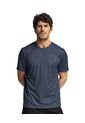 Camiseta Deportiva Con Tela Texturizada Y Transpirable 508039 Azul Oscuro de Leo