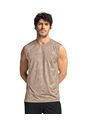 Camiseta Manga Sisa Deportiva Y De Secado Rápido Para Hombre 508023 Estampado Beige de Leo