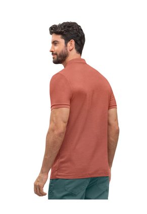Camiseta Tipo Polo Con Bordado En Frente M2806M Salmon