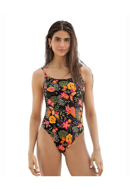 Vestido De Baño Entero Con Espalda Graduable 19A156N Multicolor