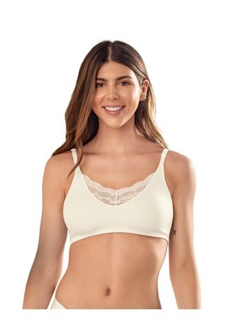 Bralette Con Detalles De Encaje En Escote Y Espalda 091093 Perla Leonisa