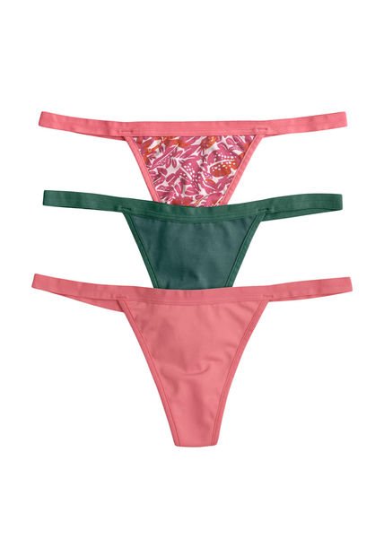 Paquete X 3 Tangas Brasileras De Tiro Bajo 12682X3 Multicolor