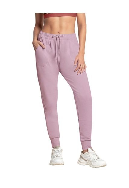 Jogger Deportivo De Silueta Amplia Con Bolsillos 195532 Lila