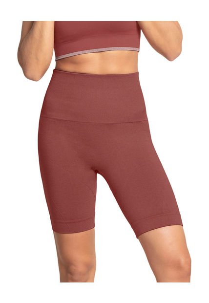 Short Ciclista Sin Costuras Control Moderado En Abdomen Y Muslos 195571 Violeta