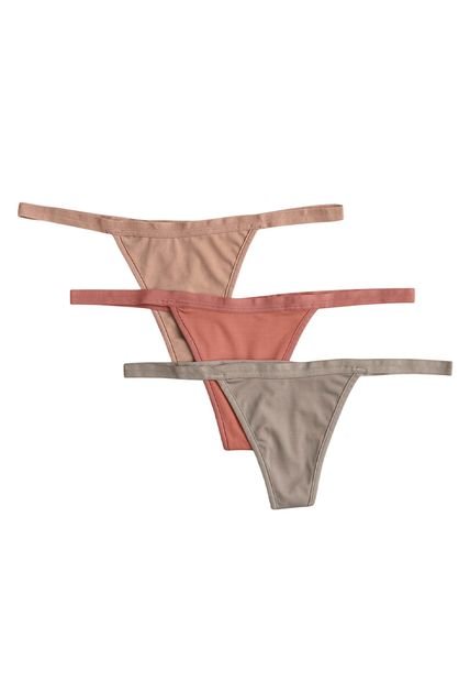 Paquete X 3 Tangas Brasileras De Tiro Bajo 12682X3 Multicolor