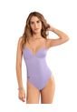 Vestido De Baño Entero Alto En Pierna 19A149 Lila de Leonisa